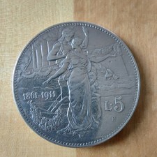 5 Lire Argento 1911 Vittorio