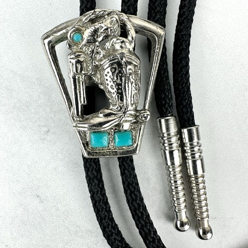 Splendida cravatta bolo cowboy