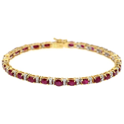 Bracciale tennis k18yg - bracciale,