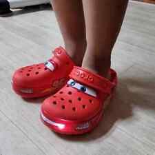 Zoccoli scarpe bambino LIGHT-UP Lightning McQueen nuovi con etichette Disney C9-J3 taglie,,