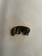 Fregio a Testa di Leone in Ottone h. 8,5 cm - lg. 5 cm., peso 260 gr