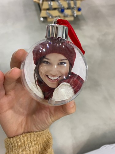 Pallina natale con foto - pallina,