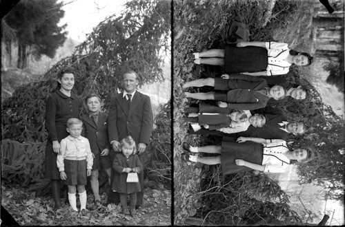 Double ritratti groupe famille - double,