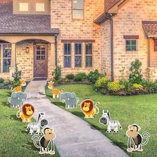 10 Pezzi Animali Safari Baby