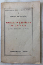Libro Tomaso Napolitano Maternità Infanzia URSS 1938 prima edizione