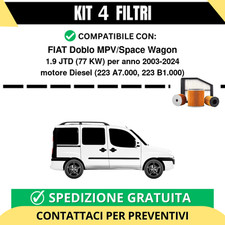 Kit 4 Filtri Tagliando per