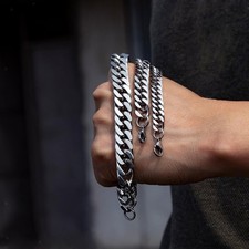 Bracelet gourmette cubain pour