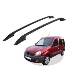 Barra Tettuccio Adatto A per Renault Kangoo Anno Da 1999-2008 Nero Con ABE