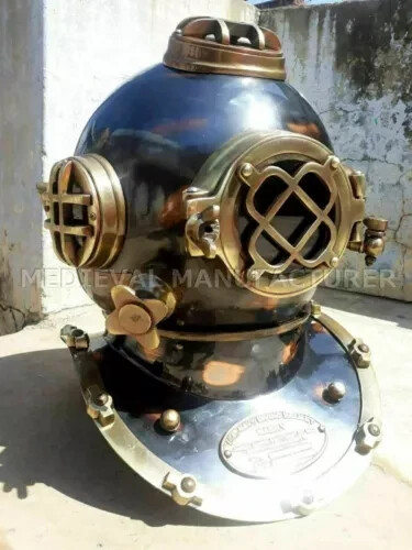 Antico casco subacqueo - antico,