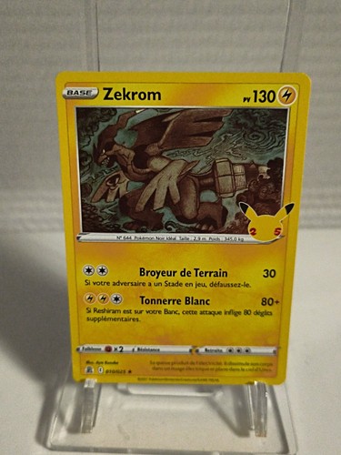 Carte pokémon zekrom 010 025 - carte, 010/025