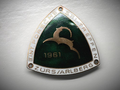 Rara vecchia targa porsche - rara,