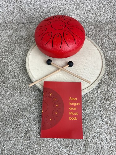 Tamburo lingua acciaio rosso