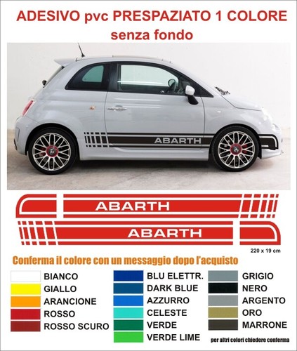 Kit adesivi strisce fiat 500 - kit,