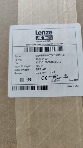 Lenze esv751n06txc tech - lenze,