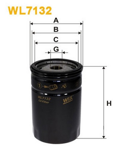 Wl7132 filtro olio per - wl7132,