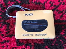 Yoko 860 Cassette Recorder Walkman Vintage Raro Funzionante Mangianastri Difetti