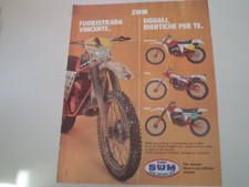 advertising Pubblicità 1979 MOTO SWM RS 125 GS/GUANACO 320 TRIAL/RS 250 MC CROSS