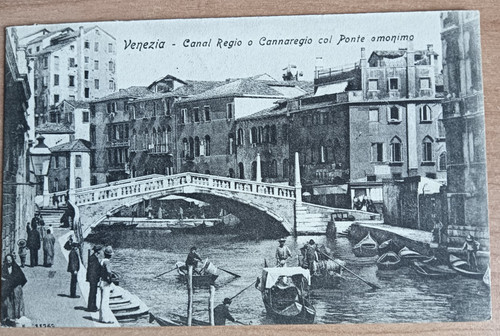 Cartolina italia venezia - cartolina, canal