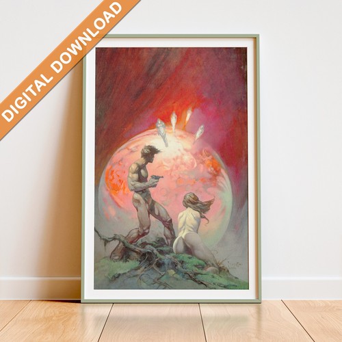 Poster frank frazetta pianeta - frank,