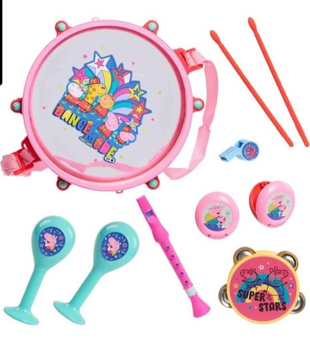 Peppa pig set batteria party - batteria,