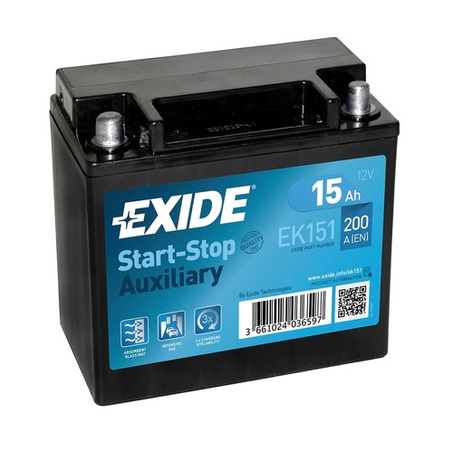 Batteria aggiuntiva exide - batteria,