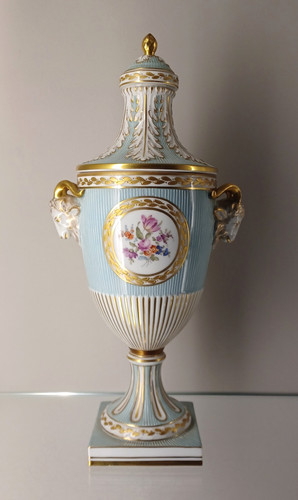 Vaso porcellana potschappel - vaso,