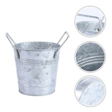  3 Pcs Secchiello Latta Vasetti Per Fiori Vasi Da All'aperto Portavasi Esterno