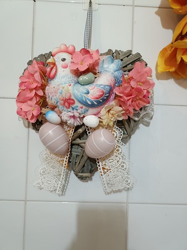 Fuoriporta cuore rattan - ,