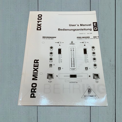 Behringer pro mixer - pro, dx100