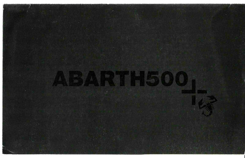 Brochure pieghevole abarth 500 - pieghevole,