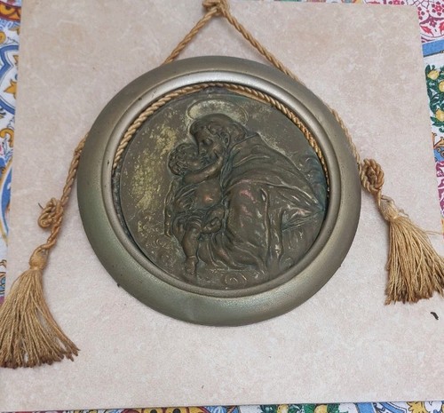 Antica placca bronzo targa