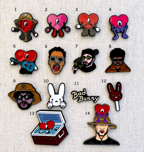 Spilla smaltata bad bunny - smaltata,