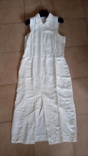 Vestito abito longuette crema - longuette,
