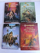 LE CRONACHE DI DRAGONLANCE QUADROLOGIA MARGARET WEIS TRACY HICKMAN SAGA I DRAGHI