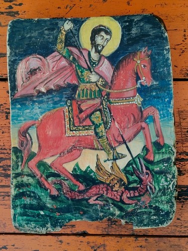 Antica icona tavola - icona,