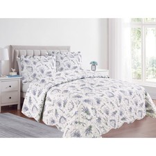 Copriletto trapuntato trapuntino estivo primaverile Lavanda stile provenzale