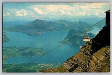 Cartolina - Funivia aerea Pilatus, Lago dei Quattro Cantoni, Rigi e Burgenstock