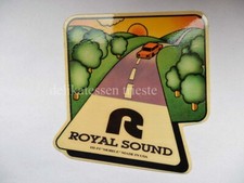 ROYAL SOUND HI FI Mobile auto car ADESIVO STICKER originale vintage 