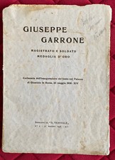 GIUSEPPE GARRONE Soldato Medaglia d'Oro- 1936