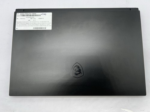 Msi gs66 stealth 10sfs - gs66,
