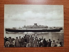 2836 CARTOLINA NAVE VULCANIA TIRRENIA NAVIGAZIONE