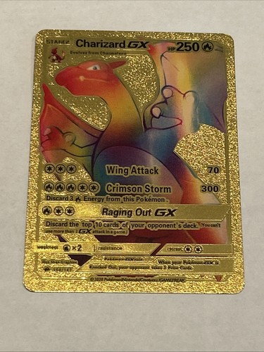 Carta pokemon charizard - carta, gx