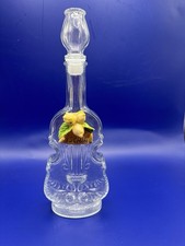 Italian Decorative Limoncello “Ischia” Bottle W/Porcelain Lemons