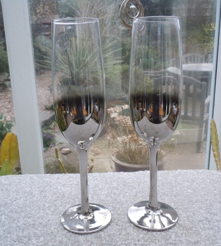 Flauti champagne set nero - flauti,