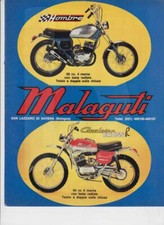 advertising Pubblicità-MOTO MALAGUTI-HOMBRE -CAVALCONE 1972-MOTOITALIANE EPOCA