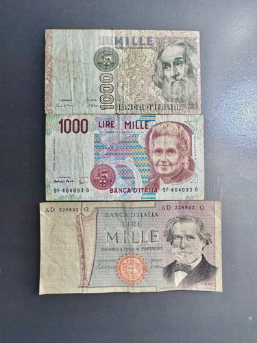 Italy 1000 lire banknotes - lire,