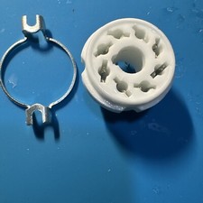Zoccolo ceramica 8 pin valvola octal telaio K8A KT88 6SN7 EL34 6P3 6L6 7591 GZ34