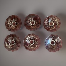 6 Piattini In Vetro Con