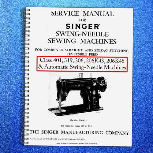 Singer class 401a service - singer,