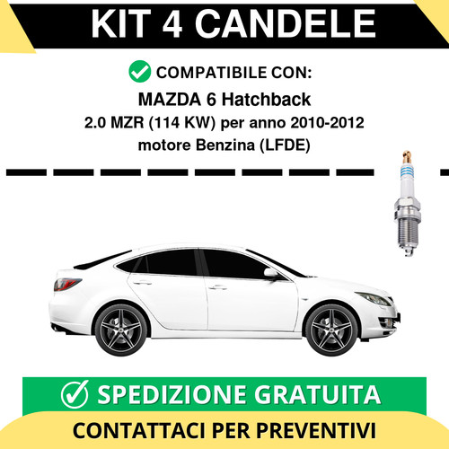 Kit candele per mazda - mazda, 6